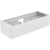 Keuco EDITION 11 Meuble sous-lavabo pour lavabos à encastrer, 1 tiroir frontal, avec éclairage LED, 1400x350x535mm, 31261370100