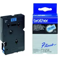 Brother TC591 Cassette de ruban 9mm bleu/noir TC591