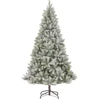 Black Box Trees Nagoya Arbre de Noël artificiel - H210 x Ø115 cm - Vert avec aspect givré