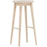 Furnlux Classic FURNLUX Tabouret de bar Mollosand Beige 36cm / Hauptfarbe : Beige / Abmessungen : 36 x 36 x 75 cm