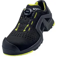 Uvex 1 support Chaussures basses S1P noir, jaune largeur 11 Gr. 40