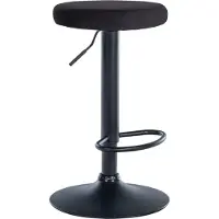 CLP Tabouret de bar Ponte - velours, structure noire - Rouge