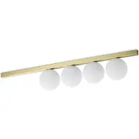 Ideal Lux Plafonnier contemporain Binomio Laiton Métallique 4 Lumières G9 4W 3000K Ip20