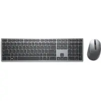 Dell KM7321W clavier Souris incluse RF sans fil + Bluetooth QWERTY US International Gris, Titane