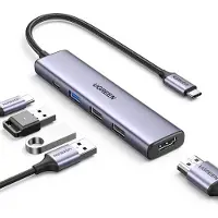 UGREEN Adaptateur hub Cm478 Usb-C Do Hdmi, Usb-A 3.0, 2X Usb-A 2.0, Pd