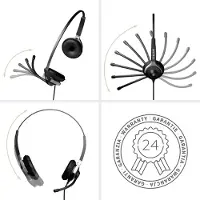 Gequdio WA9026 Headset 2-Ohr mit 3,5mm Klinke