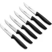 Arcos SET DE COUTEAUX NIZA - Set de 6 pièces - Couteau à légumes (110 mm), idéal pour nettoyer, éplucher et couper les petits fruits et légumes.