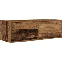 Syfax Meuble TV vieux bois 80x31x25,5 cm bois d'ingénierie