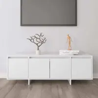 Prolenta Maison Exclusive - Meuble TV blanc 120x30x40,5 cm Matériau dérivé du bois