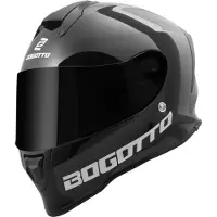 Bogotto Casque H151, modèle solide, couleur noire, taille XL (61/62)