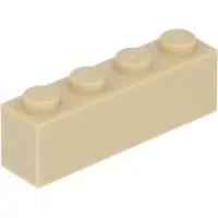 LEGO 50 pièces 3010 Brick 1x4 Part Basic Bricks 50 Beige