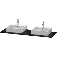 Duravit Console XSquare, 2 découpes, 1600x16x550mm, XS063HB4040