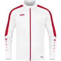 Jako Veste en polyester pour enfants Power, Couleur:blanc/rouge, Taille:140