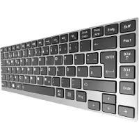 T-ProTek Clavier - couleur : noir - avec cadre gris - avec éclairage Clavier allemand compatible avec P/N : 9Z.N8UBQ.60H