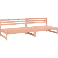 vidaXL Canapés centraux de jardin 2 pcs. 120x80 cm bois massif douglas