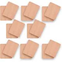 Syntrox Germany 16x Universal Untersetzer aus Holz für Raclettepfännchen