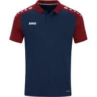 Jako Polo Uni Performance, Couleur:marine/rouge, Taille:S