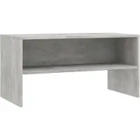 Syfax Meuble TV Gris béton 80x40x40 cm Bois d'ingénierie