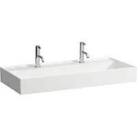 Laufen Kartell lavabo à poser, 2 trous pour robinet, sans trop-plein, 1000x460mm, H8163377571151