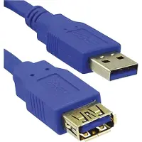 MediaRange - Rallonge de câble USB - USB type A (F) pour USB type A (M) - USB 3.0 - 1.8 m - bleu