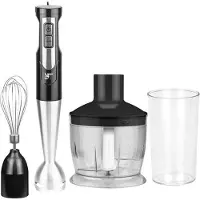 Lafe Mixeur plongeant BRK-003A 0,6 L Noir, argent, transparent 800 W