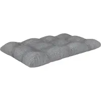 Pokar Coussin pour palette avec belle surpiqûre Garniture canapé-palette, Taille:Coussin d'assise 120 x 60, Couleur:Gris