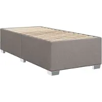 Syfax Cadre de lit sans matelas taupe 80x200 cm tissu