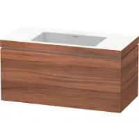 Duravit L-Cube c-bonded Ensemble suspendu, 1 tiroir, sans trop-plein, sans trou pour robinetterie, 1000x500x480mm, LC6918N7979