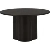 Furnlux Classic FURNLUX Table basse Olivia Noir 80cm / Hauptfarbe : Schwarz / Abmessungen : 80 x 80 x 45 cm