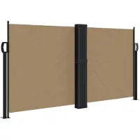 Syfax Auvent latéral rétractable taupe 120x1000 cm