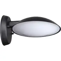 ITALUX Piombino Applique LED d'extérieur IP44 noir 6691/BK-9