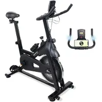 Mobiclinic Fitness, Vélo d'appartement, Différents niveaux de résistance, Teide, Entièrement réglable, écran LCD, cardiofréquencemètre