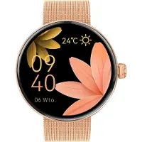 Forever , smartwatch femme élégante santé appel Bluetooth, or rose