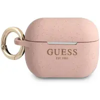 GUESS Guapsggep Airpods Pro Coverróżowy/Pink Silicone Glitter