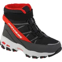 SKECHERS D Lites 660092L-BKRD, Chaussures de trekking, pour garçons, Noir