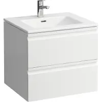 Laufen Pro S Set 600, lavabo, 1 trou de robinetterie, trop-plein, meuble sous-lavabo inclus, 2 tiroirs, 600x500mm, H8619614791041