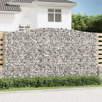 Prolenta Maison Exclusive - Paniers à gabions arqués 3 pcs 400x50x220/240 cm Fer galvanisé