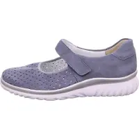 Semler Lena : Chaussures pour femmes, chaussures basses, mocassins, chaussures de ville, couleur bleue, pour le quotidien
