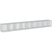 vidaXL Gabion avec couvercle 950x100x100 cm Fer galvanisé