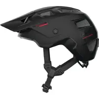 ABUS Casque MTB MoDrop QUIN - casque de vélo intelligent avec Bluetooth, détection de collision & système d'alarme SOS pour VTT - unisexe - noir mat, S