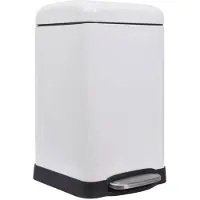VLM Poubelle Urban - 20 L - Carrée - Blanc Mat