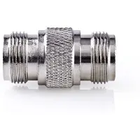 Nedis adaptateur de satellite et d'antenne - N femelle - N femelle - nickelé - 50 Ohm - droit - métal - argent - 10 pièces - enveloppe