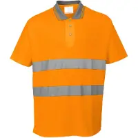 Portwest S171 Polo confort en coton Orange Taille XL