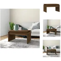 vidaXL Table basse marron aspect chêne 68x50x38 cm Bois composite - Tables basses