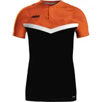 Jako Iconic Polo Hommes - Noir / Orange fluo