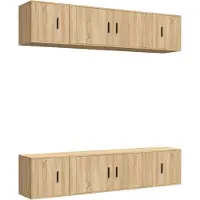 vidaXL Ensemble d'armoires TV 6 pièces en bois composite chêne Sonoma