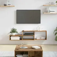 Prolenta Maison Exclusive - Meuble TV mural 120 x 25 x 28,5 cm Matériau dérivé du bois