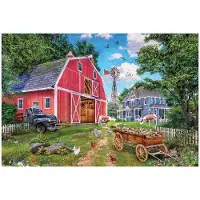 Eurographics Puzzle dans une boîte en fer blanc Family Farm 550 pièces