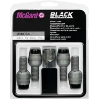 McGard Kit de vis sphériques , édition noire, 4 pièces, système antivol E095