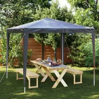 Prolenta Tente de fête professionnelle "Exclusive" – Dimensions 2,5 x 2,5 mètres, couleur anthracite, grammage 90 g/m²
